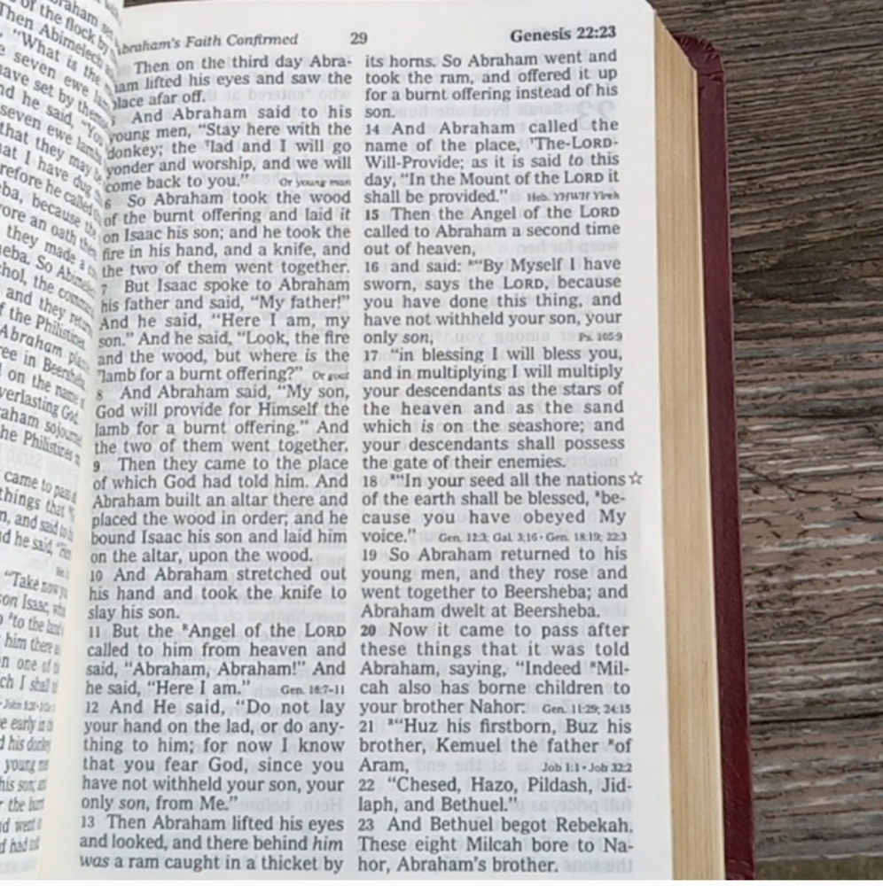 Nelson Giant print NKJV Bible - Picture 5 of 7